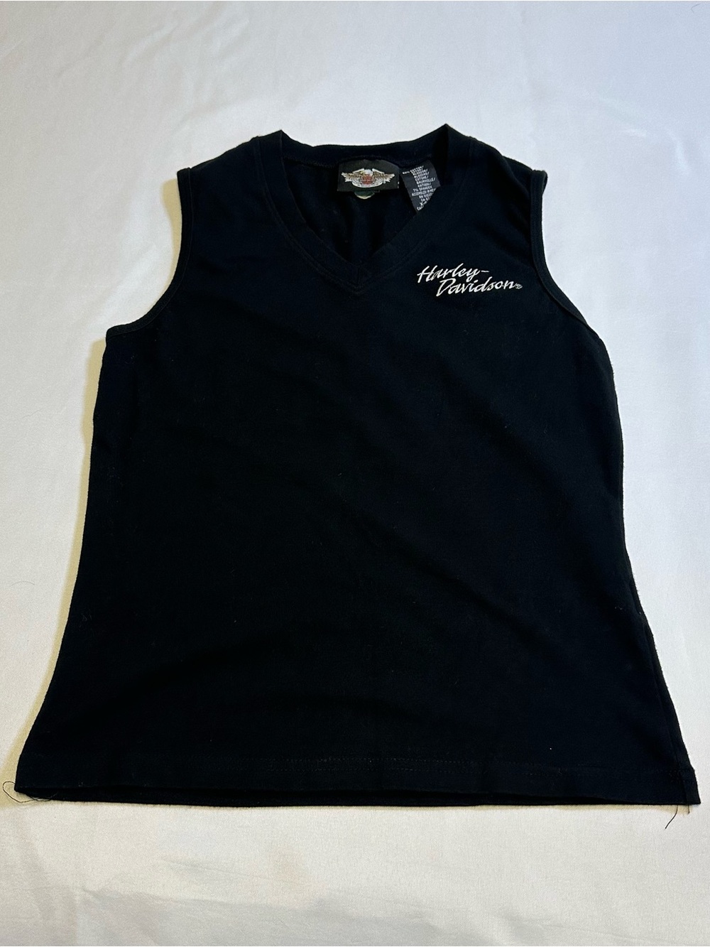 Harley-Davidson Black Tank with White Logo